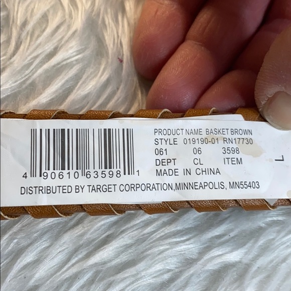 Stitched Vegan Leather Belt - Picture 4 of 4